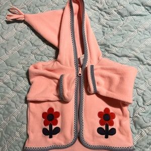 Baby Embroidered Jacket In Recycled Fleece 3-6 months